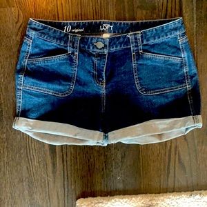 LOFT denim shorts